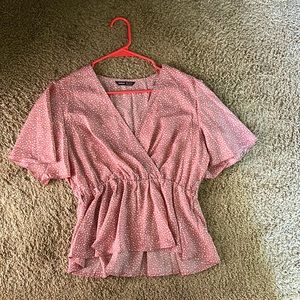 Blouse pink top